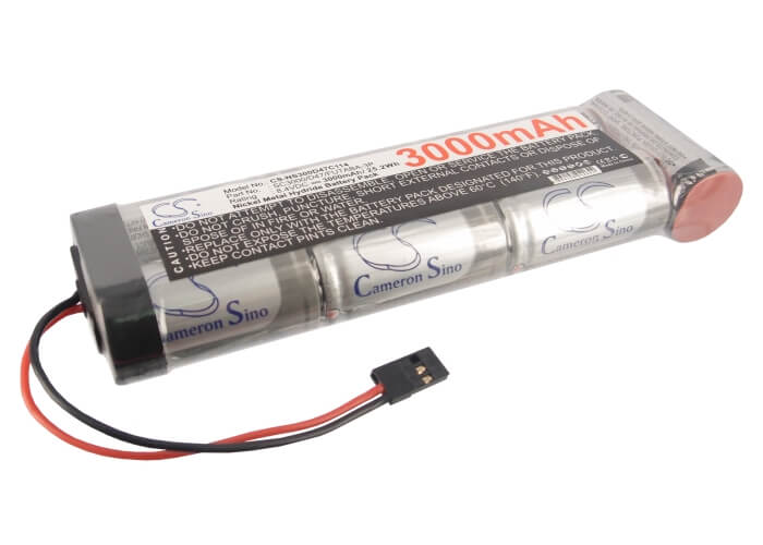 8.4V, 3000mAh, Ni-MH Battery fits Cameron Sino, RC Cars Cs-ns300d47c114, 25.2Wh