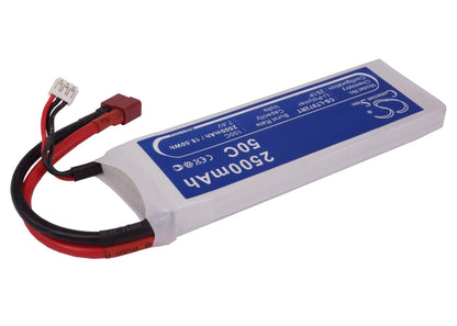 7.4V, 2500mAh, Li-Polymer Battery fits Cameron Sino, RC Cars Cs-lt972rt, 18.5Wh