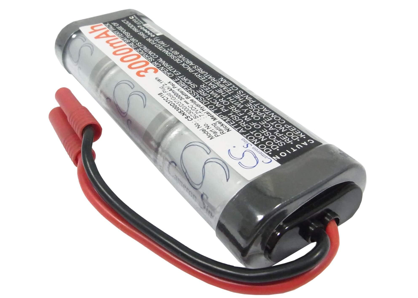 7.2V, 3600mAh, Ni-MH Battery fits Cameron Sino, RC Cars Cs-ns360d37c118, 25.92Wh