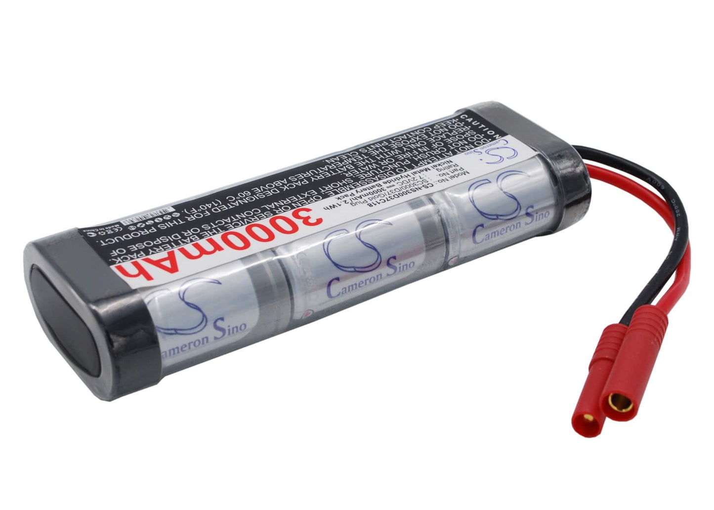 7.2V, 3000mAh, Ni-MH Battery fits Cameron Sino, RC Cars Cs-ns300d37c118, 21.6Wh