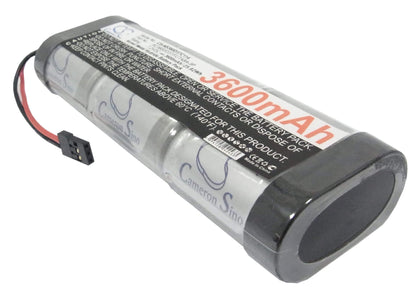 7.2V, 3600mAh, Ni-MH Battery fits Cameron Sino, RC Cars Cs-ns360d37c114, 25.92Wh