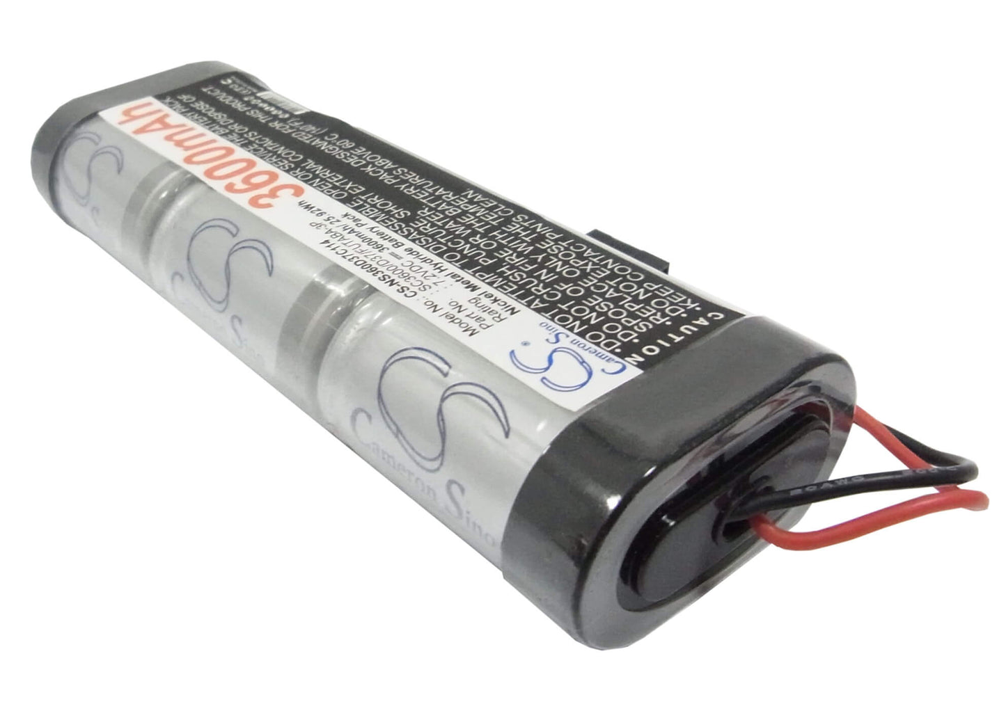 7.2V, 3600mAh, Ni-MH Battery fits Cameron Sino, RC Cars Cs-ns360d37c114, 25.92Wh