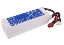 14.8V, 2600mAh, Li-Polymer Battery fits Cameron Sino, RC Cars Cs-lt961rt, 38.48Wh