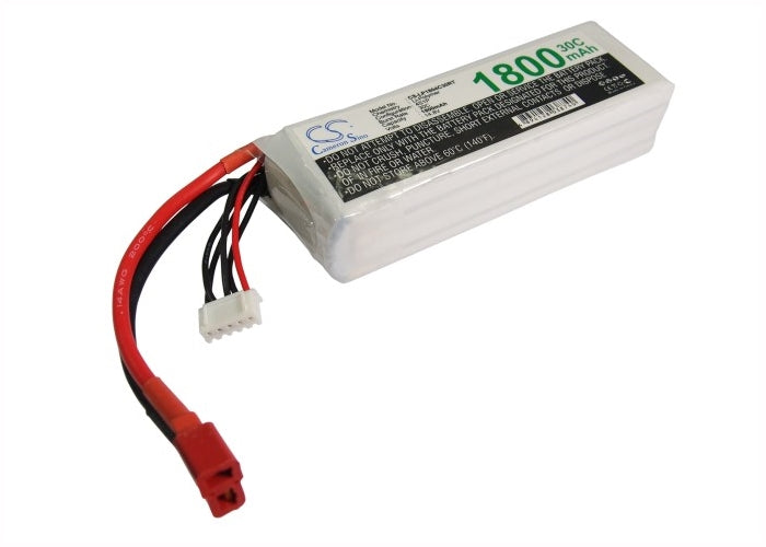 14.8V, 1800mAh, Li-Polymer Battery fits Cameron Sino, RC Cars Cs-lp1804c30rt, 26.64Wh