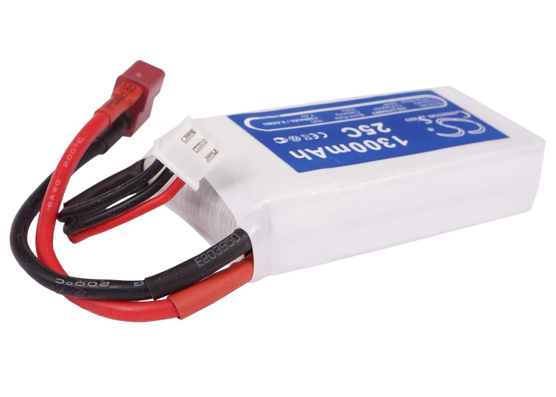 7.4V, 1300mAh, Li-Polymer Battery fits Cameron Sino, RC Fpv Cs-lt929rt, 9.62Wh