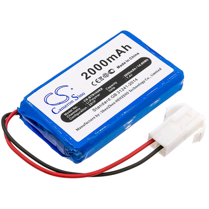 7.4V, 2000mAh, Li-Polymer Battery fits Brookstone, RC Fpv Rover Revolution, 14.8Wh