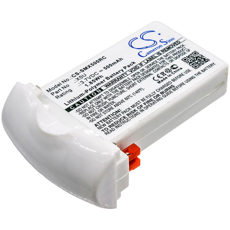3.7V, 500mAh, Li-Polymer Battery fits Syma, RC Fpv X5u, X5uc, X5uw, 1.85Wh