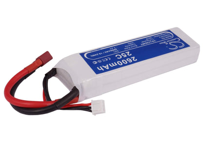 7.4V, 2600mAh, Li-Polymer Battery fits Cameron Sino, RC Fpv Cs-lt964rt, 19.24Wh