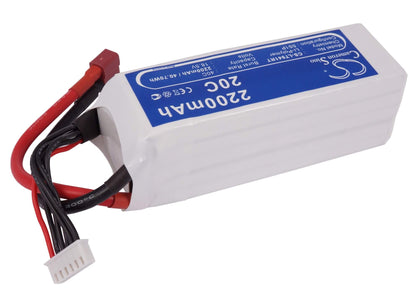 18.5V, 2200mAh, Li-Polymer Battery fits Cameron Sino, RC Fpv Cs-lt941rt, 40.7Wh