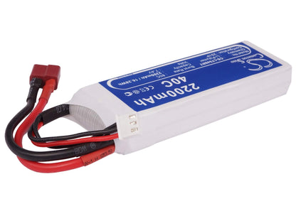 7.4V, 2200mAh, Li-Polymer Battery fits Cameron Sino, RC Fpv Cs-lt948rt, 16.28Wh