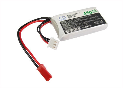 7.4V, 450mAh, Li-Polymer Battery fits Cameron Sino, RC Helicopters Cs-lp4502c30rt, 3.33Wh