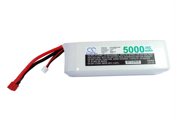 18.5V, 5000mAh, Li-Polymer Battery fits Cameron Sino, RC Helicopters Cs-lp5005c35rt, 92.5Wh