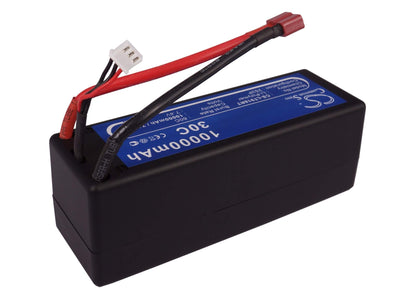 7.4V, 10000mAh, Li-Polymer Battery fits Cameron Sino, RC Helicopters Cs-lt918rt, 74Wh