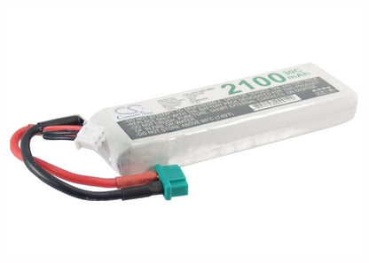 7.4V, 2100mAh, Li-Polymer Battery fits Cameron Sino, RC Helicopters Cs-lp2102c30r7, 15.54Wh