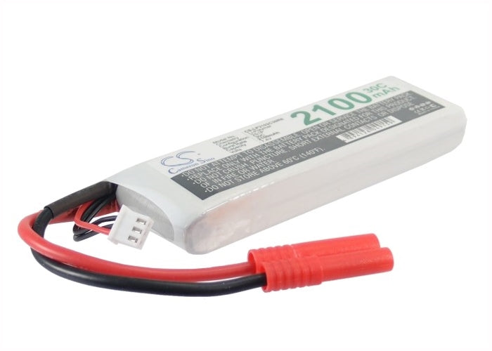7.4V, 2100mAh, Li-Polymer Battery fits Cameron Sino, RC Helicopters Cs-lp2102c30r8, 15.54Wh