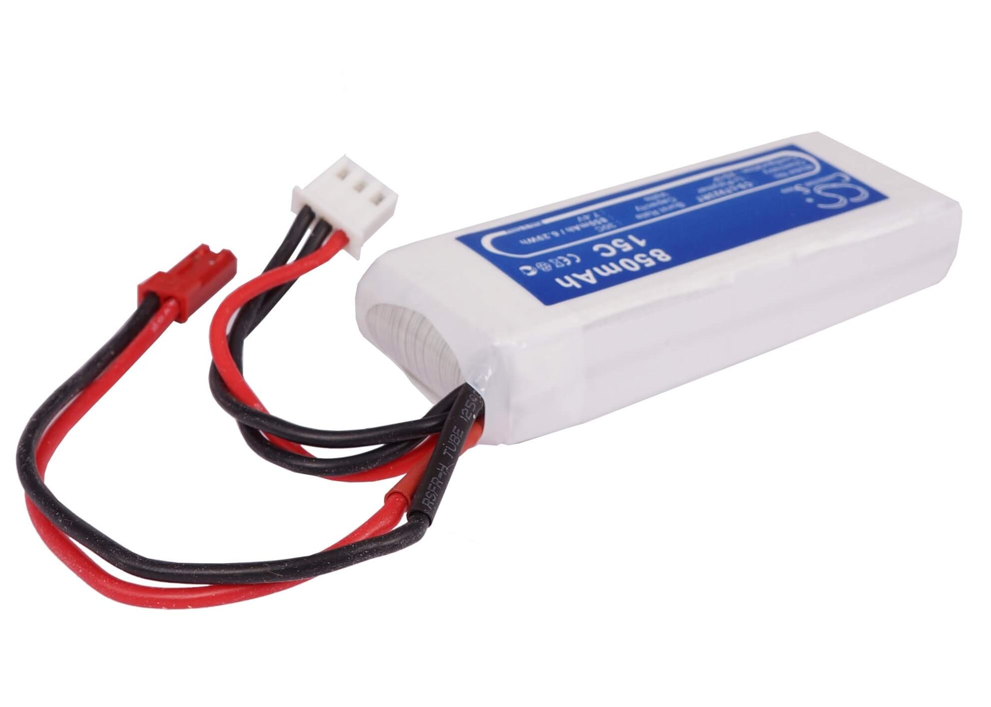 7.4V, 850mAh, Li-Polymer Battery fits Cameron Sino, RC Planes Cs-lt923rt, 6.29Wh