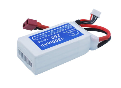 11.1V, 1300mAh, Li-Polymer Battery fits Cameron Sino, RC Planes Cs-lt930rt, 14.43Wh