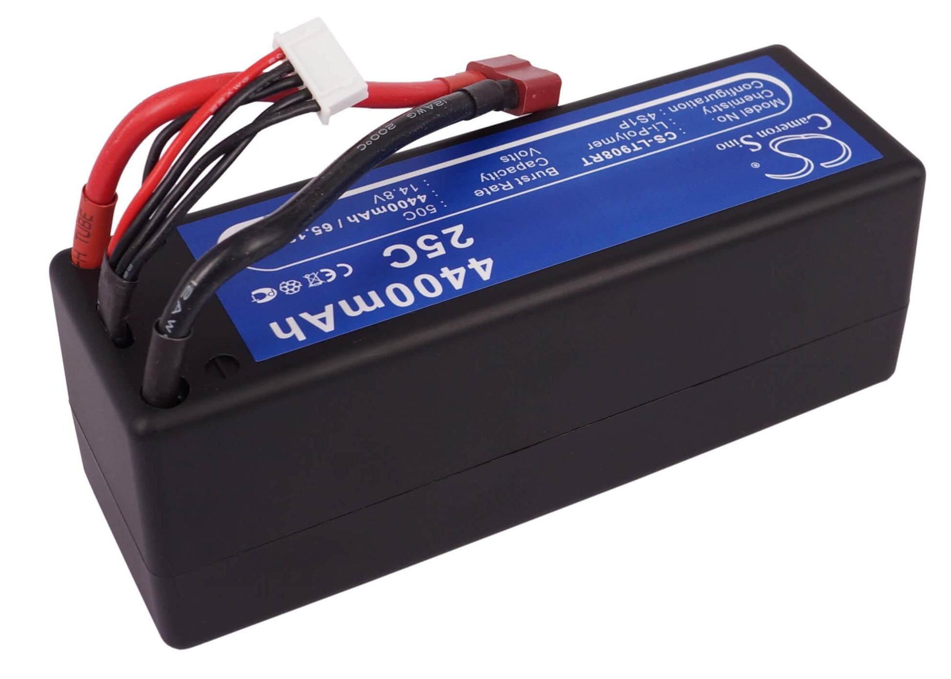 14.8V, 4400mAh, Li-Polymer Battery fits Cameron Sino, RC Planes Cs-lt908rt, 65.12Wh