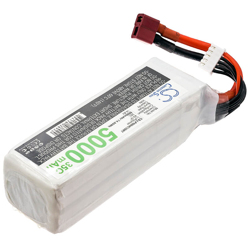14.8V, 5000mAh, Li-Polymer Battery fits Cameron Sino, RC Planes Cs-lp5004c35rt, 74Wh