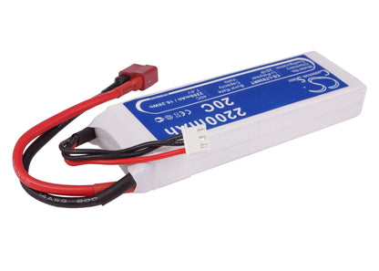 7.4V, 2200mAh, Li-Polymer Battery fits Cameron Sino, RC Planes Cs-lt938rt, 16.28Wh