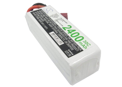 14.8V, 2400mAh, Li-Polymer Battery fits Cameron Sino, RC Planes Cs-lp2404c30rt, 35.52Wh