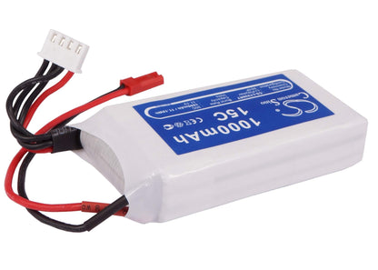 11.1V, 1000mAh, Li-Polymer Battery fits Cameron Sino, RC Robot Cs-lt926rt, 11.1Wh