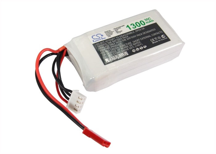 11.1V, 1300mAh, Li-Polymer Battery fits Cameron Sino, RC Robot Cs-lp1303c30rt, 14.43Wh