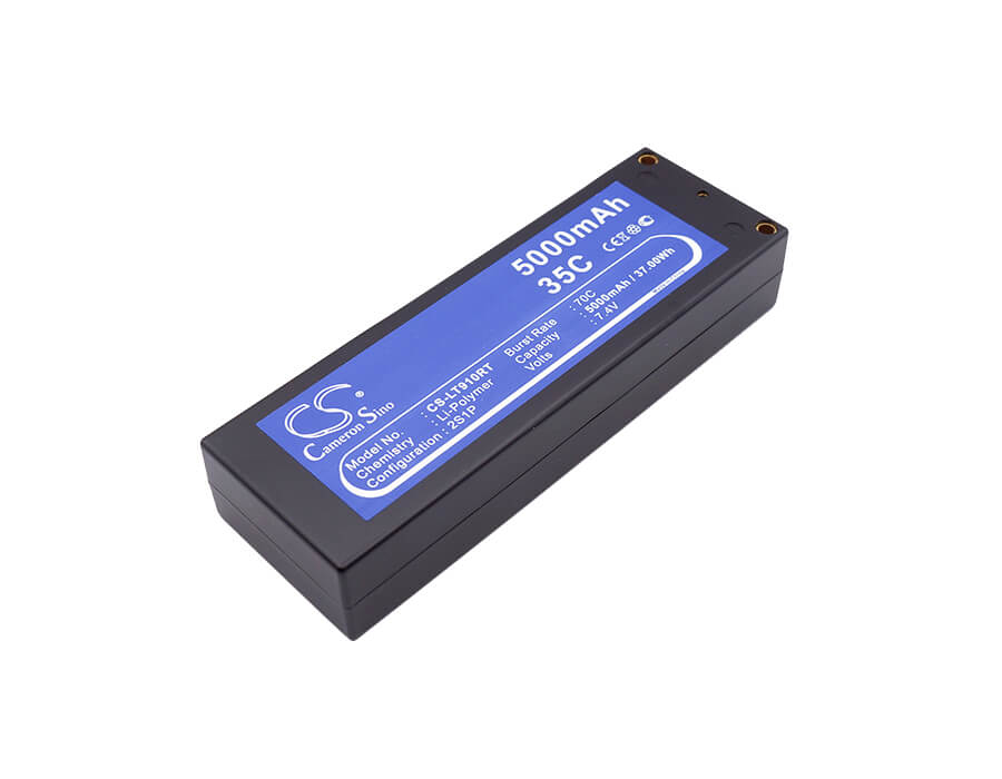 7.4V, 5000mAh, Li-Polymer Battery fits Cameron Sino, RC Robot Cs-lt910rt, 37Wh