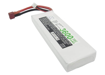 7.4V, 3600mAh, Li-Polymer Battery fits Cameron Sino, RC Robot Cs-lp3602c35rt, 26.64Wh