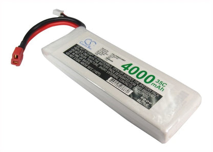 7.4V, 4000mAh, Li-Polymer Battery fits Cameron Sino, RC Robot Cs-lp4002c35rt, 29.6Wh