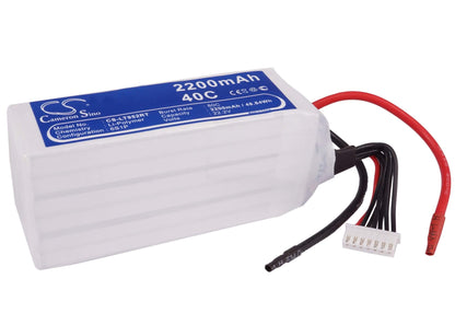 22.2V, 2200mAh, Li-Polymer Battery fits Cameron Sino, RC Robot Cs-lt952rt, 48.84Wh