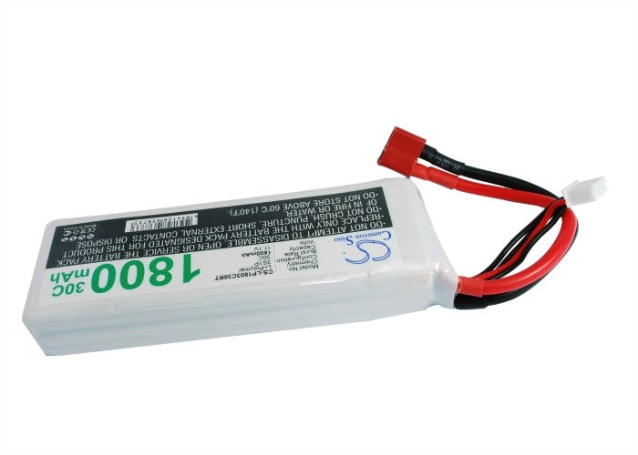 11.1V, 1800mAh, Li-Polymer Battery fits Cameron Sino, RC Robot Cs-lp1803c30rt, 19.98Wh