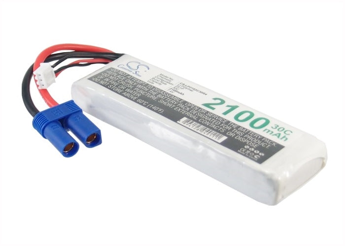 7.4V, 2100mAh, Li-Polymer Battery fits Cameron Sino, RC Robot Cs-lp2102c30r4, 15.54Wh