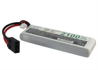 7.4V, 2100mAh, Li-Polymer Battery fits Cameron Sino, RC Robot Cs-lp2102c30r2, 15.54Wh