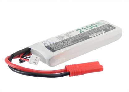 7.4V, 2100mAh, Li-Polymer Battery fits Cameron Sino, RC Robot Cs-lp2102c30r8, 15.54Wh