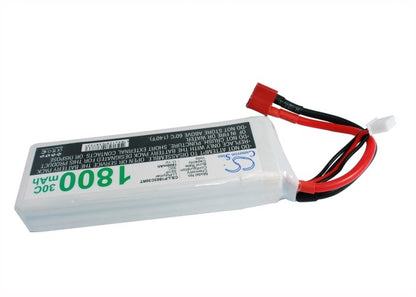 11.1V, 1800mAh, Li-Polymer Battery fits Cameron Sino, RC Tanks Cs-lp1803c30rt, 19.98Wh