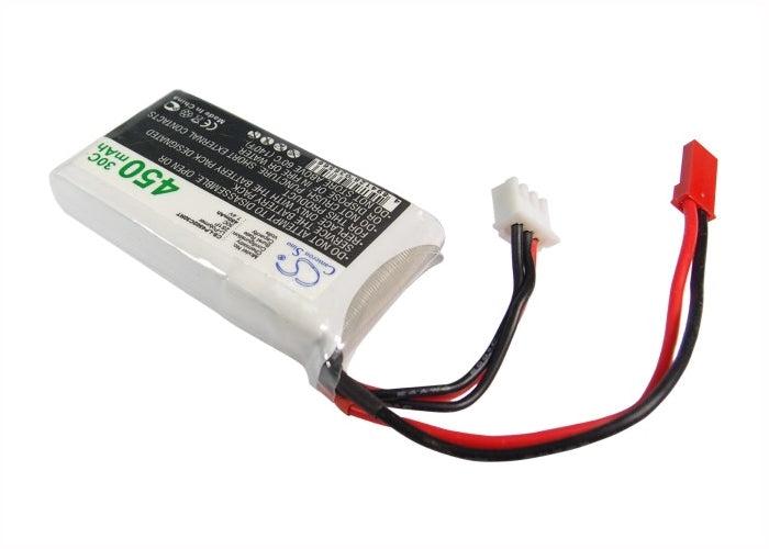 7.4V, 450mAh, Li-Polymer Battery fits Cameron Sino, RC Trains Cs-lp4502c30rt, 3.33Wh