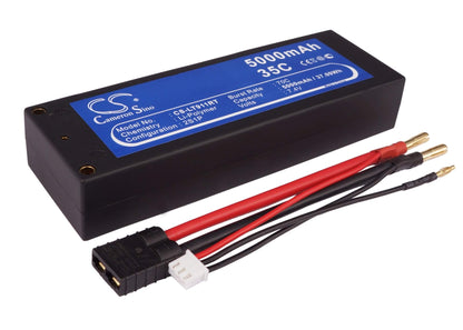 7.4V, 5000mAh, Li-Polymer Battery fits Cameron Sino, RC Trains Cs-lt911rt, 37Wh