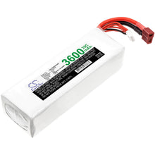 14.8V, 3600mAh, Li-Polymer Battery fits Cameron Sino, RC Trains Cs-lp3604c35rt, 53.28Wh