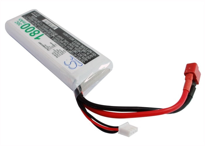 7.4V, 1800mAh, Li-Polymer Battery fits Cameron Sino, RC Trains Cs-lp1802c30rt, 13.32Wh