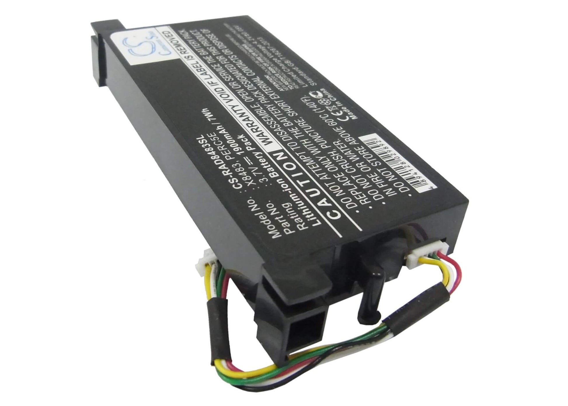 3.7V, 1900mAh, Li-ion Battery fits Dell, Kr174 Perc6, Poweredge Perc5e With Bbu Conn, 7.03Wh