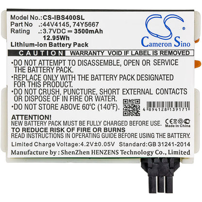 3.7V, 3500mAh, Li-ion Battery fits Ibm, 5679, 57b7, 12.95Wh