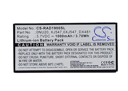3.7V, 1000mAh, Li-ion Battery fits Dell, E2k-ucp-61(b), Np007 Sas 6/ir, 3.7Wh