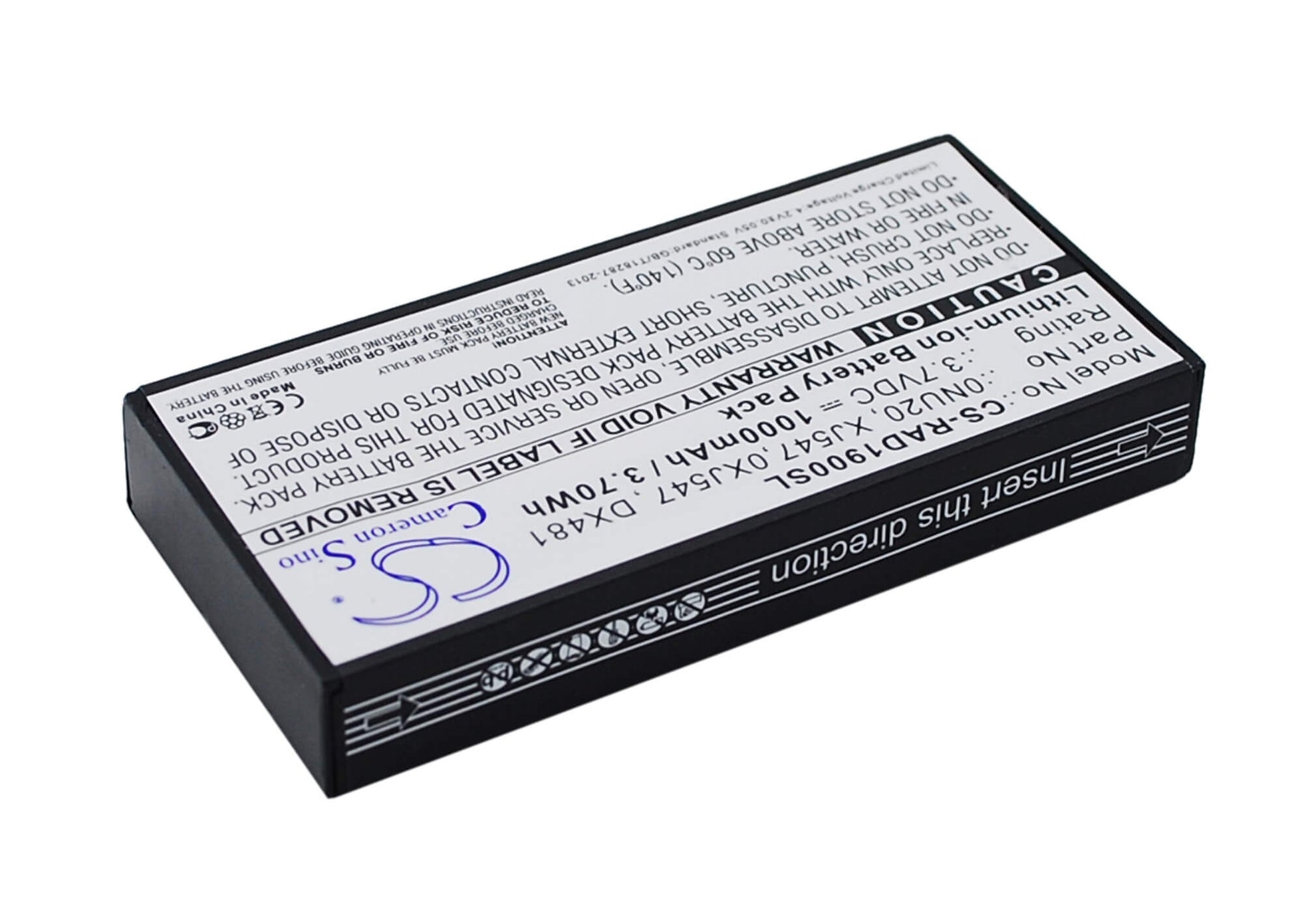 3.7V, 1000mAh, Li-ion Battery fits Dell, E2k-ucp-61(b), Np007 Sas 6/ir, 3.7Wh