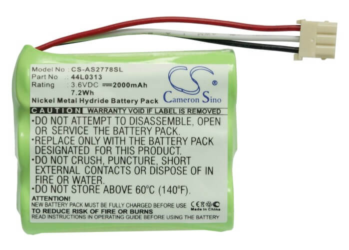 3.6V, 2000mAh, Ni-MH Battery fits Ibm, As2740, As400, 7.2Wh