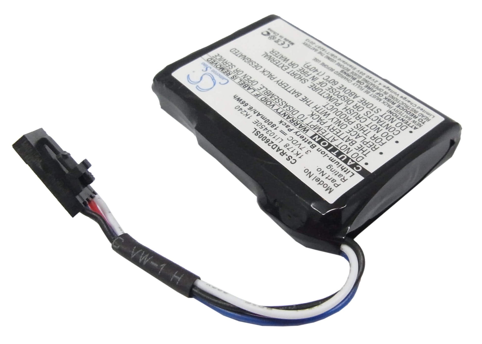 3.7V, 1800mAh, Li-ion Battery fits Unisys Aquanta, Es2600, Es3020, 6.66Wh