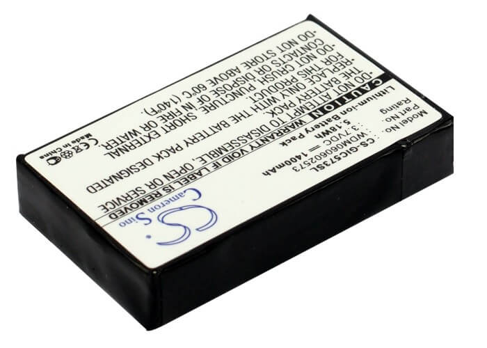 3.7V, 1400mAh, Li-ion Battery fits Gigabyte, Gc-ramdisk, Gc-ramdisk 1.1, 5.18Wh