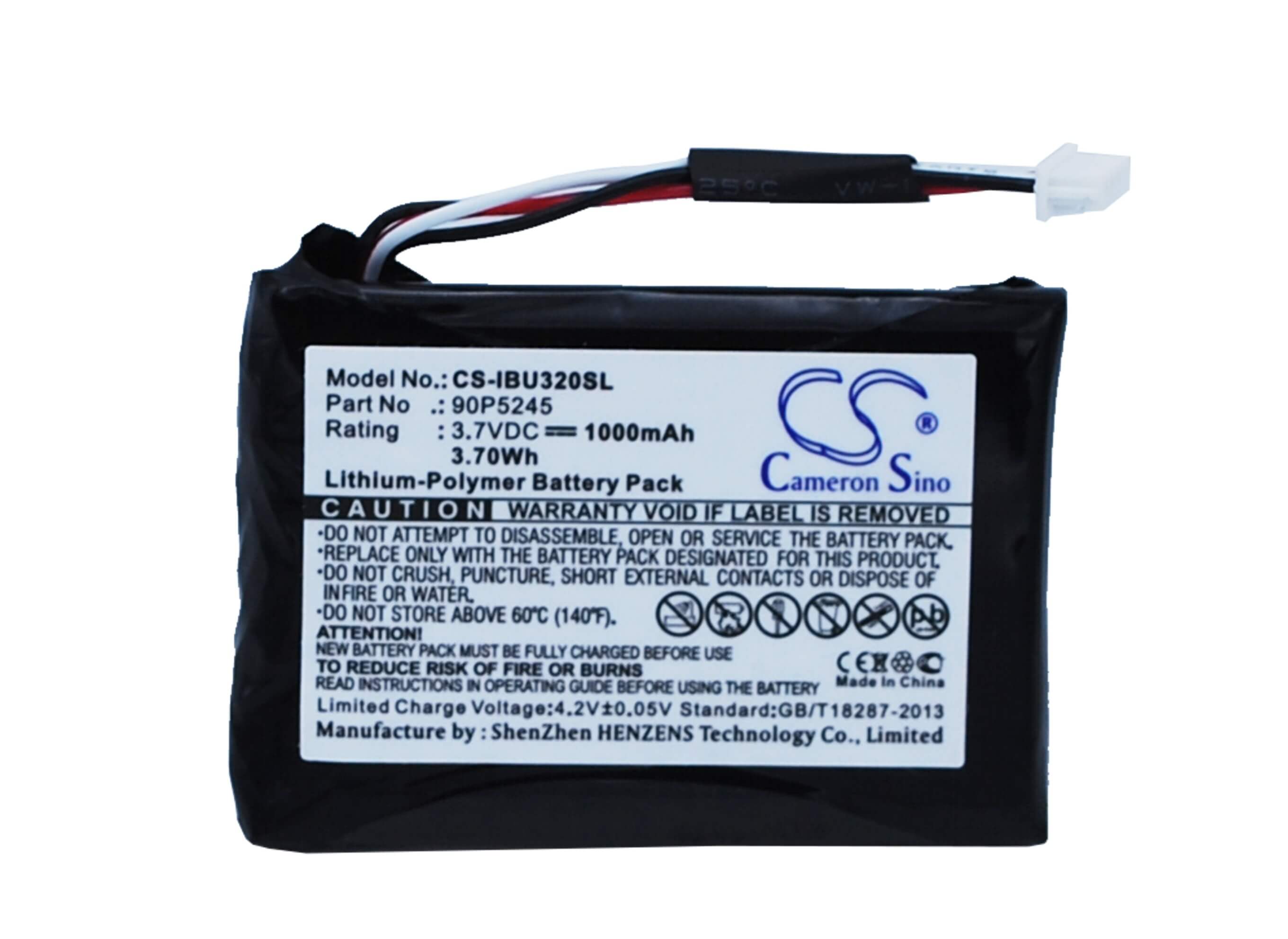 3.7V, 1000mAh, Li-Polymer Battery fits Ibm, Serveraid 7k Scsi U320 Raid Co, 3.7Wh