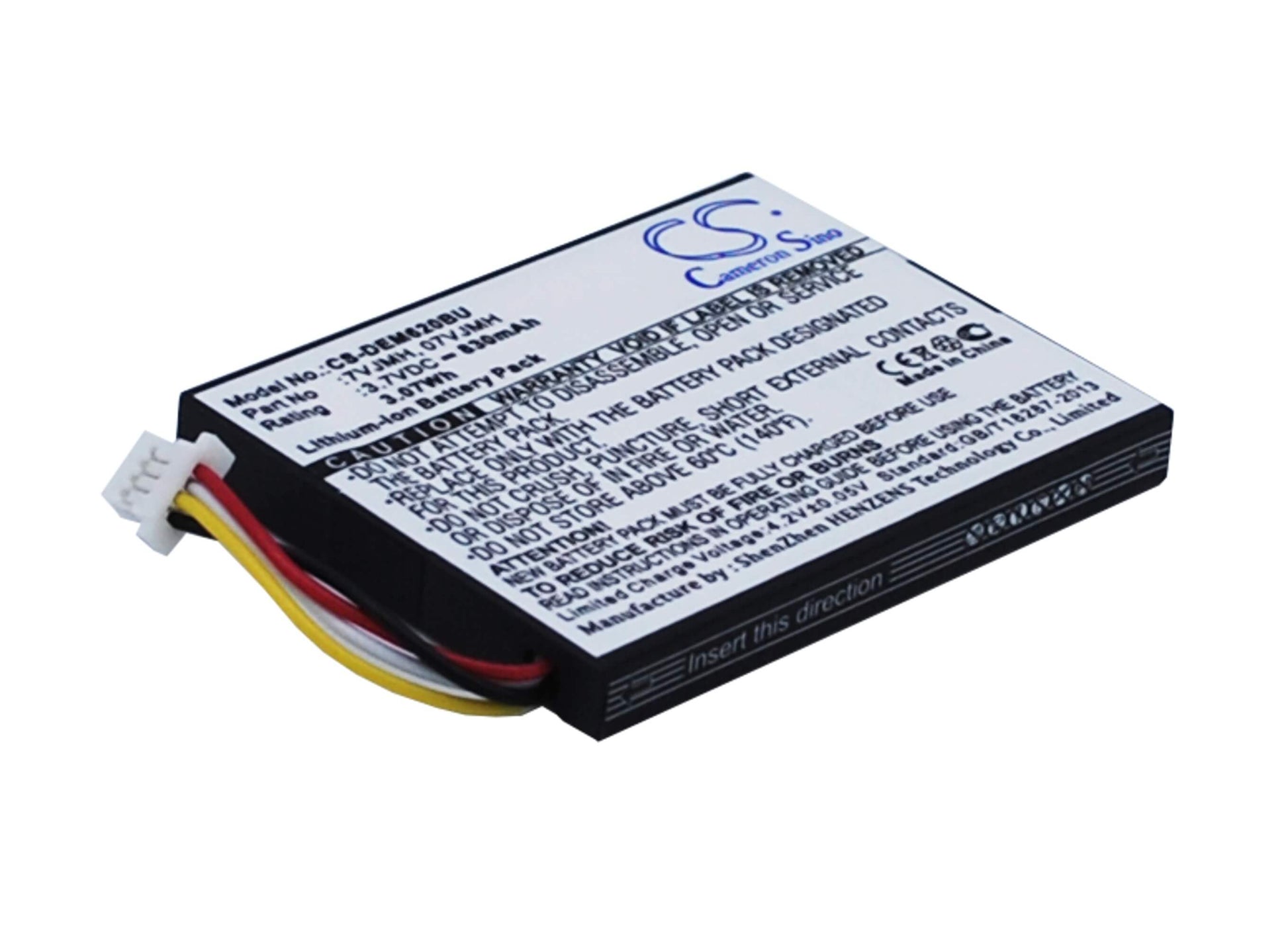 3.7V, 830mAh, Li-ion Battery fits Dell, Perc H710, Perc H710p, 3.071Wh