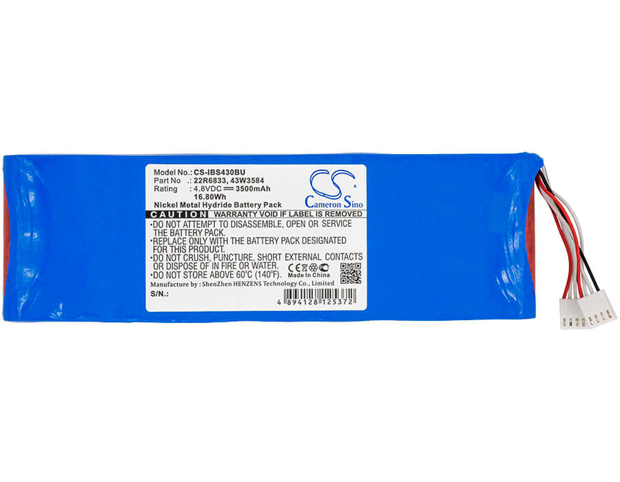 4.80V, 3500mAh, Ni-MH Battery fits Ibm, 22r6649 Sas, 43w3584, 16.8Wh